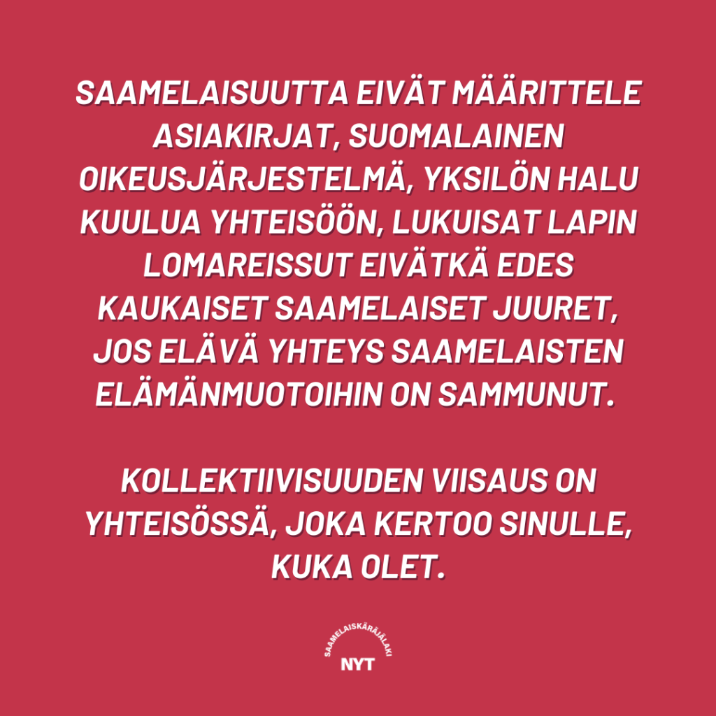 “Sámeservošis illudit” – Álbmotlihkadus doarju Sámedikki válgalávdegotti, mii vuodjá sámi álbmoga oktasaš, kollektiiva&nbsp;ášši